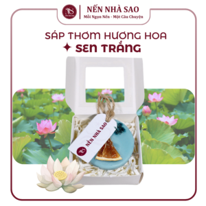 Sáp thơm phòng hoa khô NNS Sen Trắng