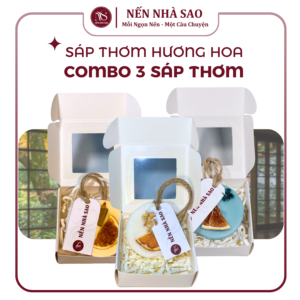 COMBO 3 Sáp Thơm NNS Hoa Khô, Treo ô tô, Tủ Quần Áo