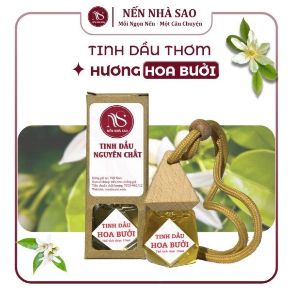 Tinh Dầu Thơm Treo Ô TÔ NNS Hoa Bưởi