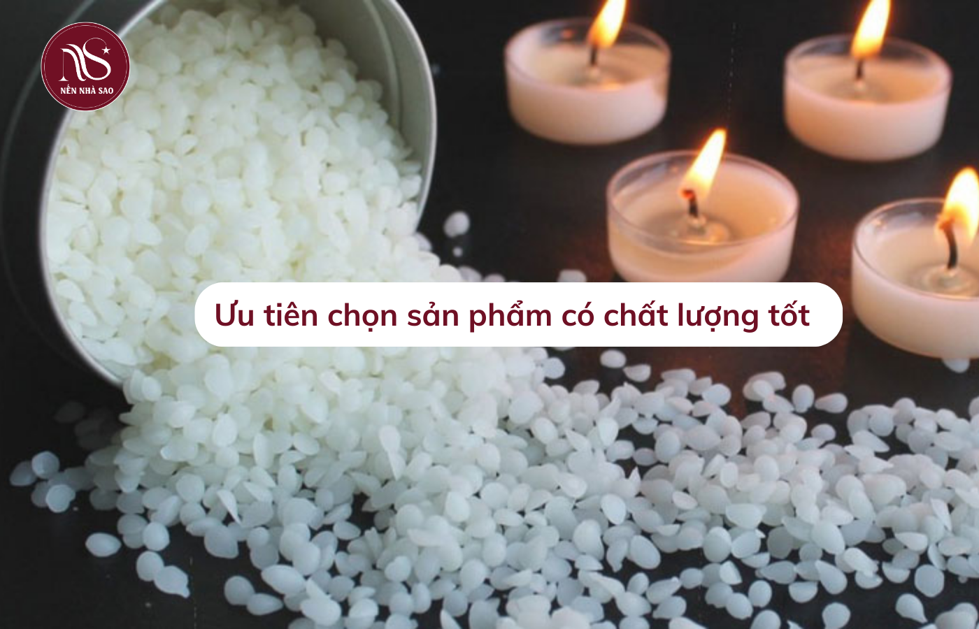 Các loại sáp làm nến thơm - Nến Nhà Sao