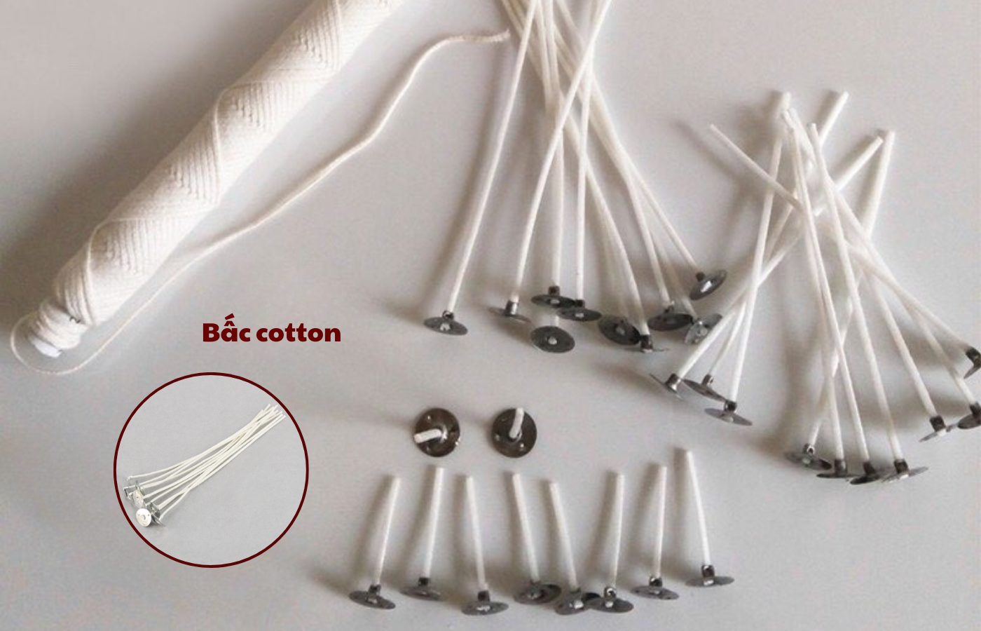 Các loại bấc nến phổ biến trên thị trường - Bấc cotton